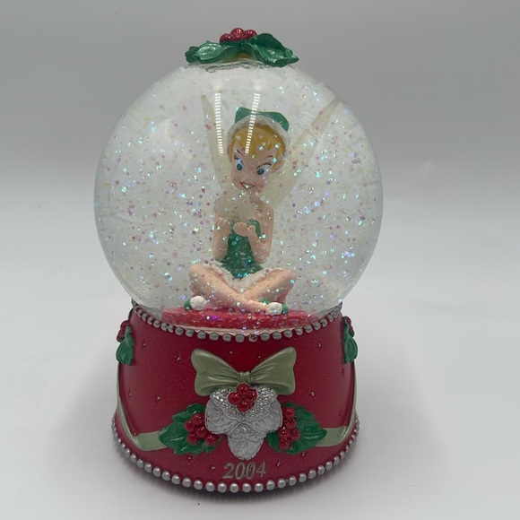 Christmas Disney Store Exclusive TINKER BELL Snow Globe 2004 - Picture 1 of 11